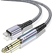 Photo 1 of BOIOT [MFi Certified] Lighting to 1/4 TRS Audio Stereo Cable, 10FT 6.35mm 1/4 Male Aux Audio Cord Compatible with iPad, iPhone 13 Pro for Amplifier, Mixer, Ho