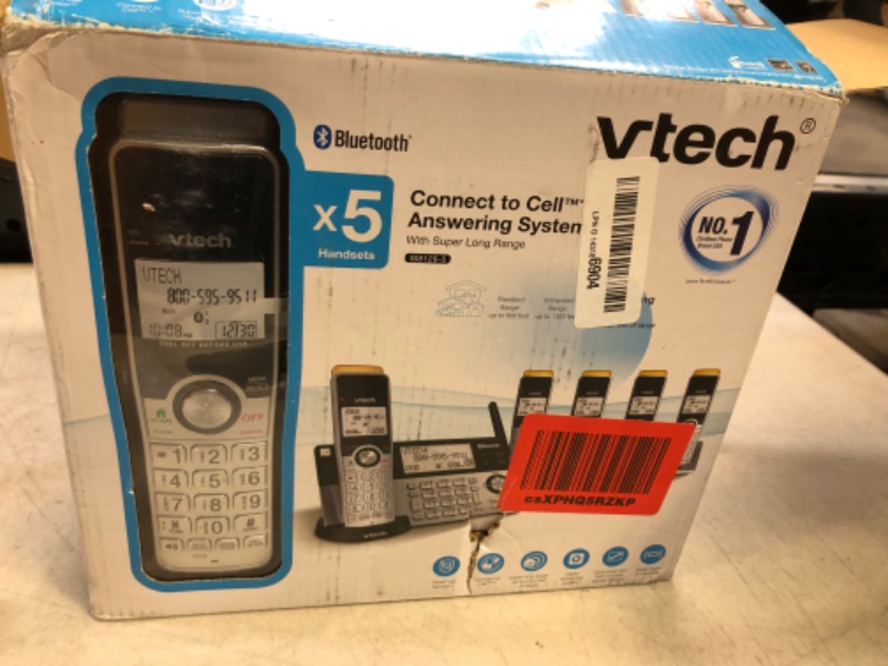 Photo 2 of VTech Super Long Range 5 Handset DECT 6.0 Cordless Phone for Home