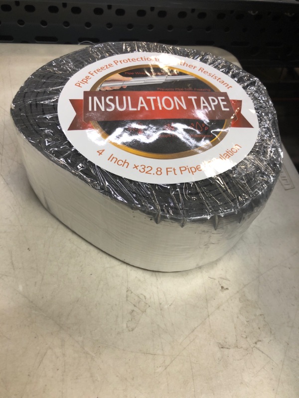 Photo 2 of 32.8ft Pipe Insulation Wrap Tape, 4 InchX32.8 Ft Pipe Insulation Wrap, Water Pipe Insulation Wrap for Winter Freeze Protection Insulation Tape Weather Resistant for Reduce Heat Loss