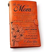 Photo 1 of NGAEAK Floral Mom Quote Leather Journal Notebook From Daughter Son - to My Mom I Love You