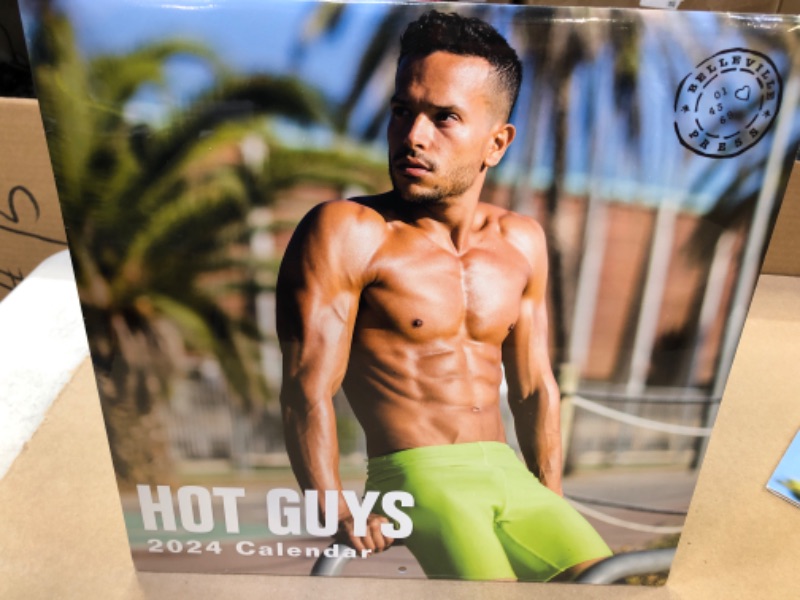 Photo 2 of 2024 Hot Guys Monthly Wall Calendar by Bright Day, 12 x 12 Inch