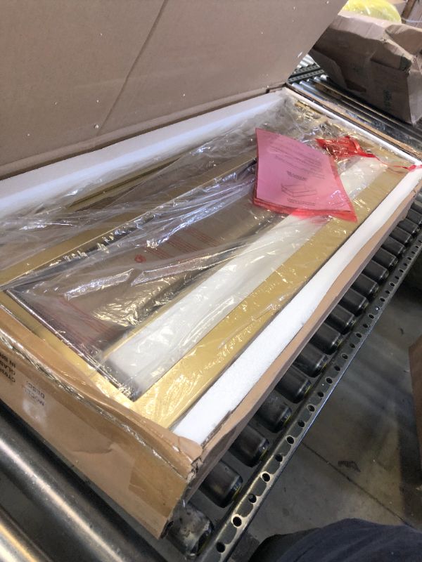 Photo 1 of Henn&Hart 45" Wide Rectangular Rectangular Coffee Table in Brass, Modern Rectangular Coffee Tables for living room, studio apartment essentials Rectangular Coffee Table 45" Wide Brass