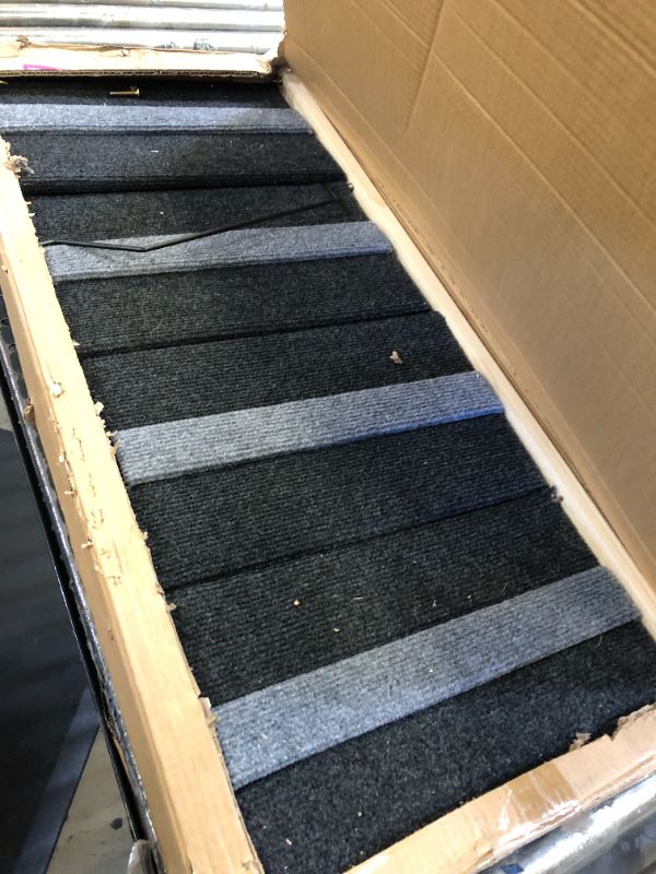 Photo 1 of Dog Ramp,2-in-1 Adjustable Dog Ramp for Small & Large Old Dogs & Cats, Folding Pet Stairs with 4 Steps,Adjustable from 12.8" to 23.6", Dog Ramps for High Beds, Couch, Car,Supports up to 140 lbs