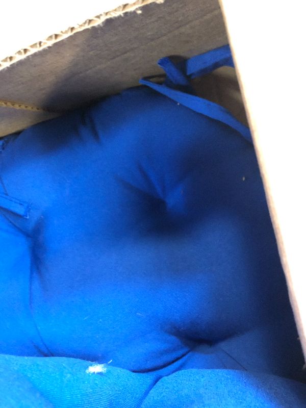 Photo 2 of blue seat cushions 2 piece set 