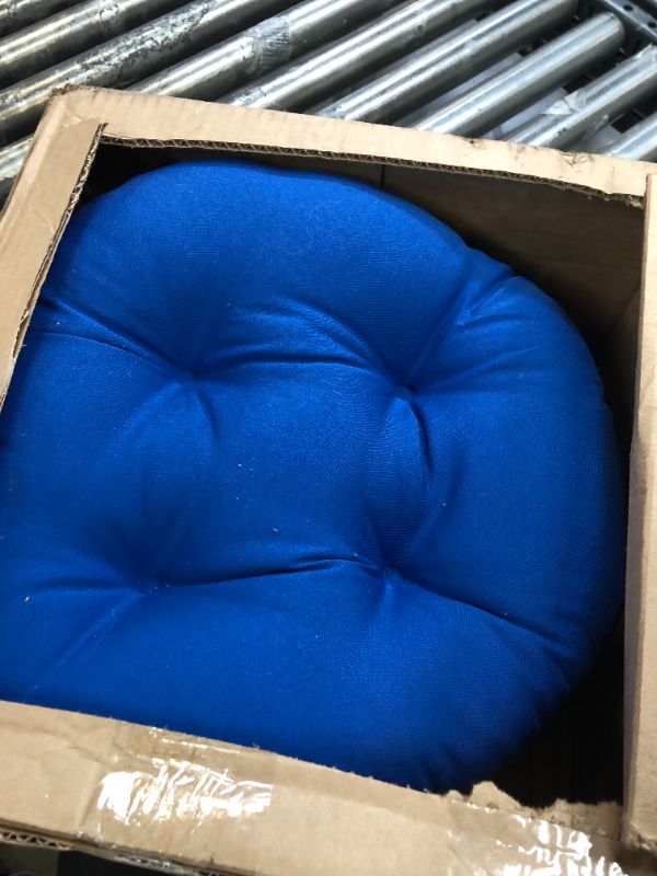 Photo 1 of blue seat cushions 2 piece set 
