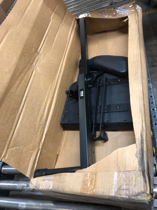 Photo 1 of *PARTS ONLY* Portable Adjustable Musician Performer Stool - Folding Musicians Performance Chair, Drum Guitarist Keyboard Throne w/ Adjustable Padded Cushion Seat and Back, Foot Rest - Pyle PKST70