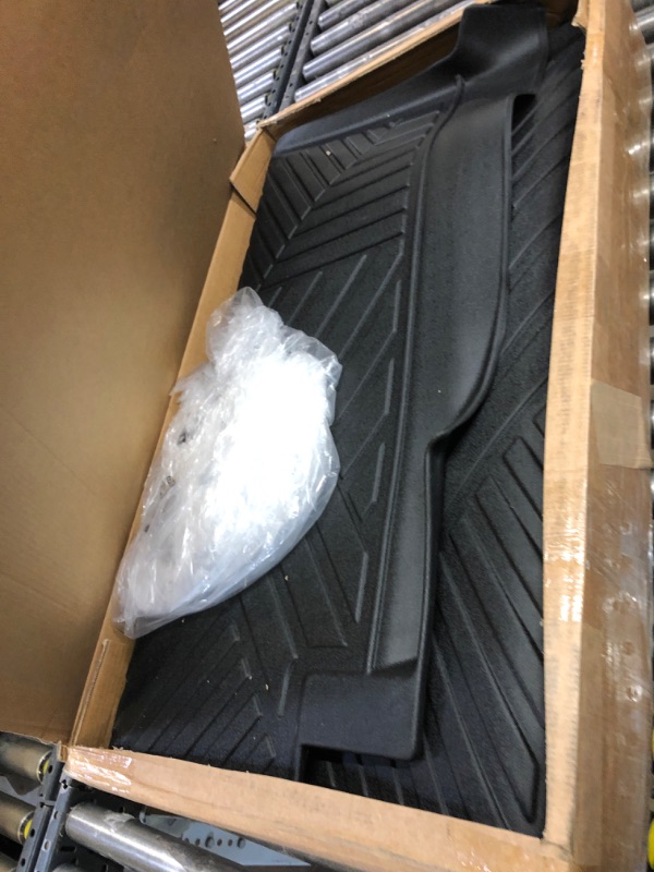 Photo 3 of KYX Floor Mats for 2015-2024 F150 SuperCrew/Crew Cab, All Weather Protection Car Floor Liners 1st and 2nd Row Front & Rear, Car Mats TPE Material, Black 2015-2024 F150 Floor Mats