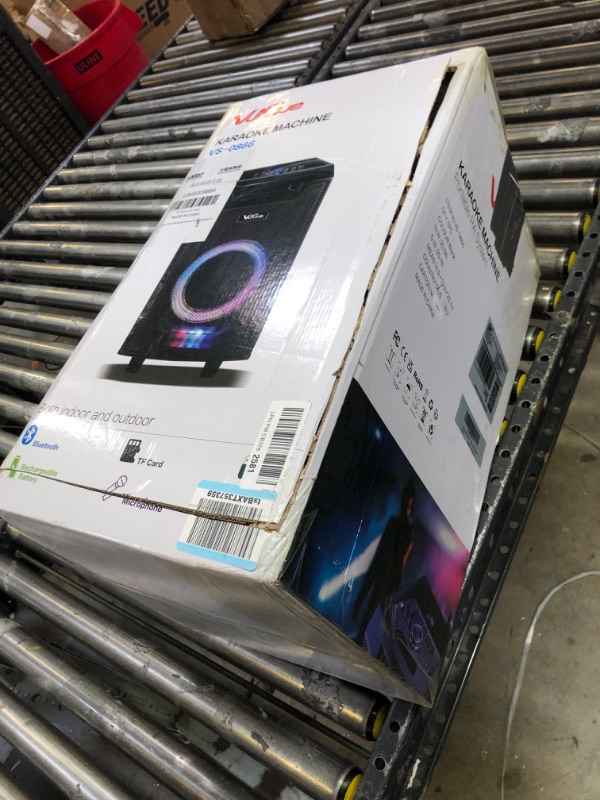 Photo 1 of VeGue Karaoke Machine, Bluetooth Speaker PA System for Adults & Kids with 2 Wireless Microphones, 8'' Subwoofer, Wireless Singing Machine for Christmas Party, Wedding, Gathering(VS-0866)