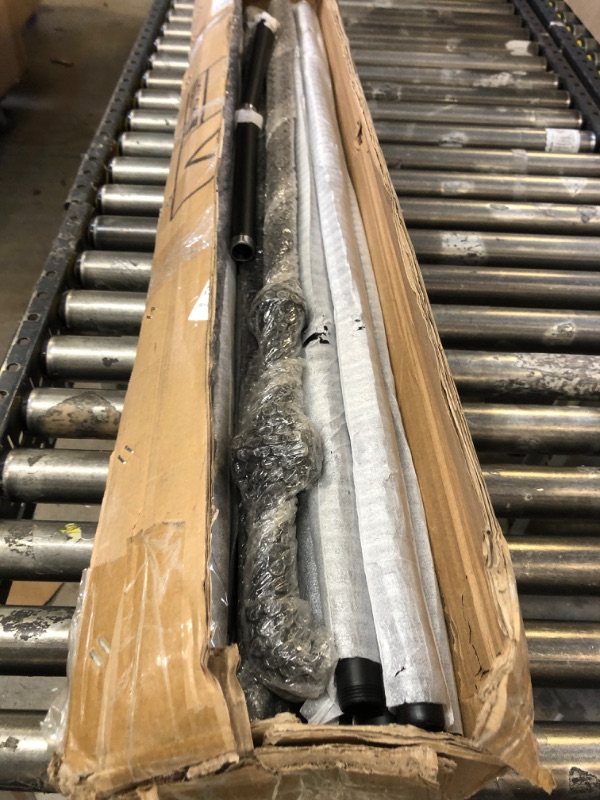 Photo 1 of ZGZR Modern Simple Industrial Pipe Clothing Rack, Display Stand Wall Mounted Clothes Garment Rack Heavy Duty Hanging Clothes Rods Bar for Closet Storage, 134in Black III-Black