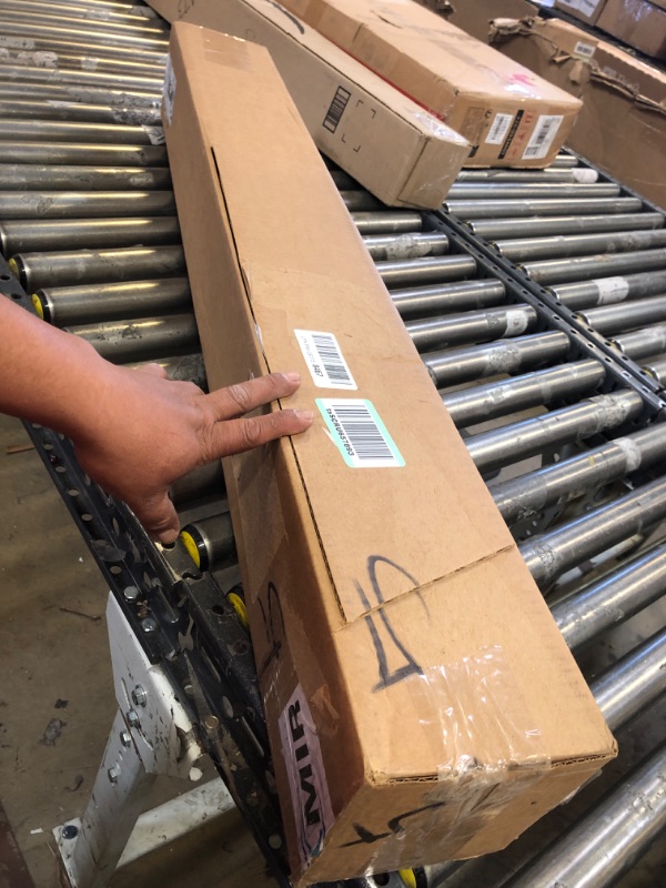 Photo 1 of LazBlinds Cordless No Tools-No Drill 1" Vinyl Horizontal Mini Blinds, Light Filtering Blinds for Windows, Blinds & Shades for Window Size 42" W x 48" H, Grey Cordless-grey 42" W x 48" H