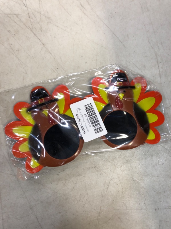 Photo 2 of BinaryABC Thanksgiving Sunglasses,Turkey Glasses,Thanksgiving Turkey Decorations,Thanksgiving Costume Party Favors