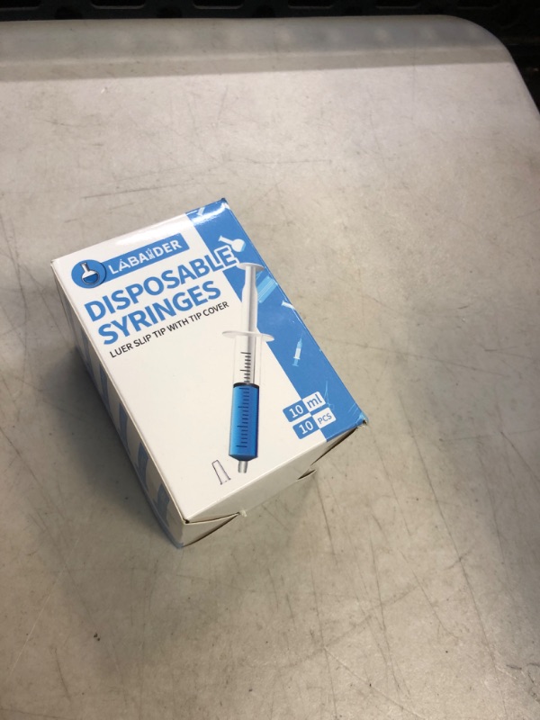 Photo 2 of 10 Pack 10ml/cc Plastic Syringe Liquid Measuring Syringe Tools Individually Sealed with Measurement for Scientific Labs, Measuring Liquids, Feeding Pets, Medical Student, Oil or Glue Applicator (10ML)