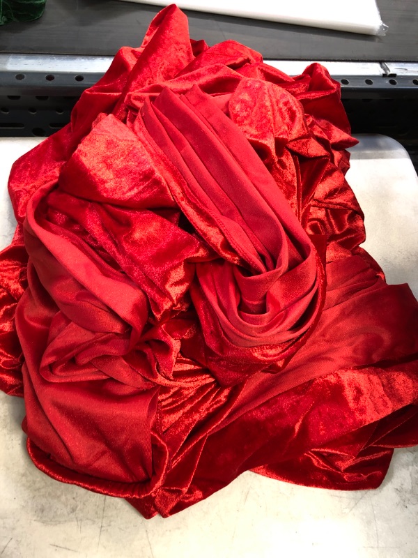 Photo 1 of  Wedding Arch Draping Fabric Red 2 Panels 29x216 Inch Chiffon Arch Fabric Drapery Wedding Archway 6 Yards Wedding Ceremony Reception Decorations Sheer Fabric for Draping Wedding Decorations