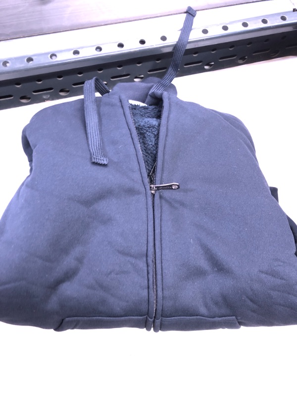 Photo 2 of Lee Hanton Men's Zip Up Soft Sherpa-Lined Fleece Hoodie