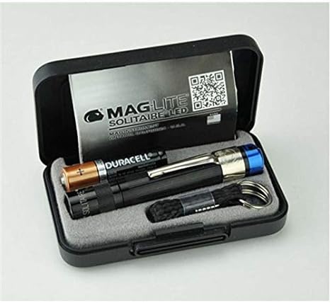 Photo 1 of Maglite  Solitaire Spectrum Series LED Flashlight, AAA, Black Body, Blue LED Light