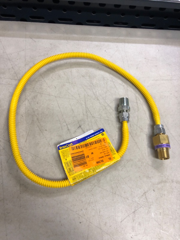 Photo 2 of 1/2 in. MIP x 1/2 in. MIP x 36 in. Gas Connector (3/8 in. O.D.) w/Safety+Plus2 Thermal Excess Flow Valve (33,400 BTU)