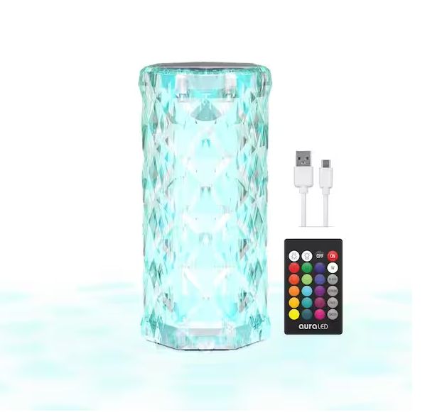 Photo 1 of Aura LED Color Crystal Night Light