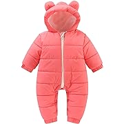 Photo 1 of Infant Girl Snow Suits Baby Hoodie Snowsuit For Toddler 0-3 3-6 Months Clothes