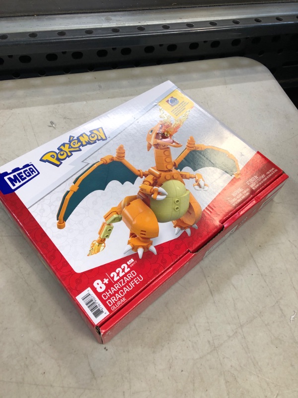 Photo 2 of MEGA Pokémon Action Figure Building Toys Set, Charizard With 222 Pieces, 1 Poseable Character, 4 Inches Tall, Gift Ideas For Kids