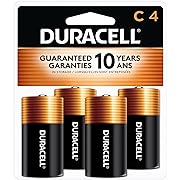 Photo 1 of 4Pack Duracell Coppertop C Alkaline Batteries, 4 Count