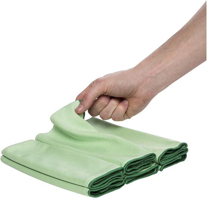 Photo 1 of 6Pack WypAll 83630CT Microfiber Cloths, Reusable, 15 3/4 x 15 3/4, Green 