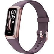 Photo 1 of Fitness Tracker, Activity Fitness Watch with Heart Rate SpO2 Temperature Sleep Monitor, 1.1" AMOLED GPS Smart Watch with 25 Sports Modes, IP68 Sport Bracelet Calorie Counter Fitness Watch (Purple)