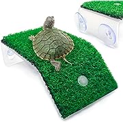 Photo 1 of  Small Turtle Basking Platform Simulation Grass Turtle Ramp, Turtle Resting Basking Dock Floating
