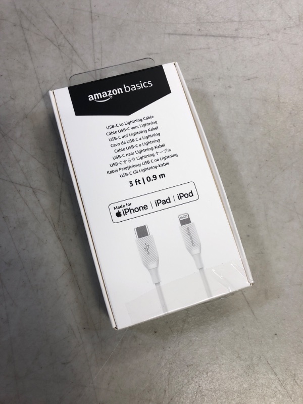 Photo 1 of Amazon Basics USB-C  to Lightning Cable 