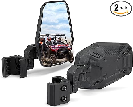 Photo 1 of -KEMIMOTO UTV Side Mirrors, UTV Rearview Mirrors Compatible with Pro-Fit Polaris Ranger General Can-Am Defender Maverick Trail,3-axis Rotation Breakaway Rear View Mirror--Kemi Moto B0106-11201bBK