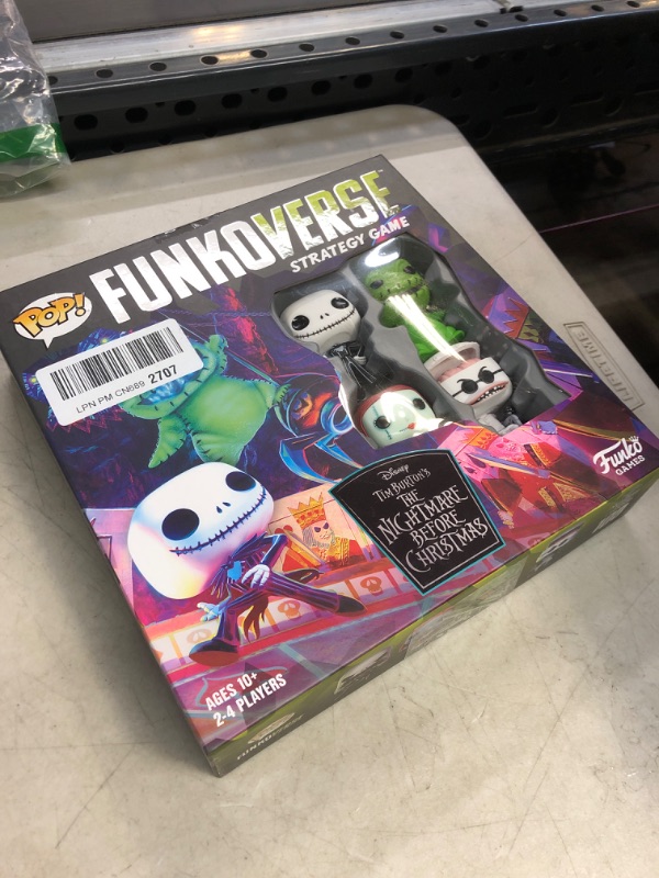 Photo 2 of Funko Games Board 0-Base The Nightmare Before Christmas Funkoverse - TNBC - Light Strategy Board Game for Children & Adults (Ages 10+) - 2-4 Players - Collectible Vinyl Figure - Gift Idea Disney The Nightmare Before Christmas 100 - 4 Pack