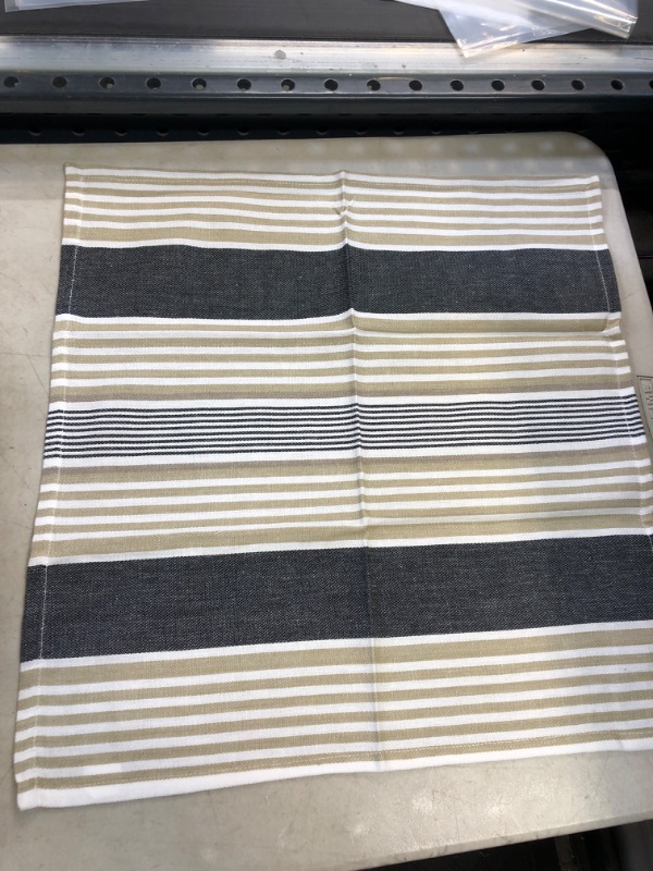 Photo 1 of 2Pack Conners Cotton Striped Square Napkin 