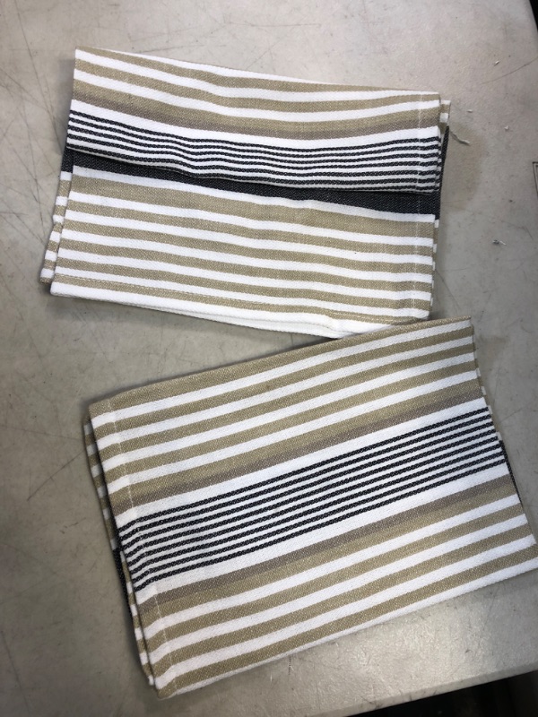 Photo 2 of 2Pack Conners Cotton Striped Square Napkin 