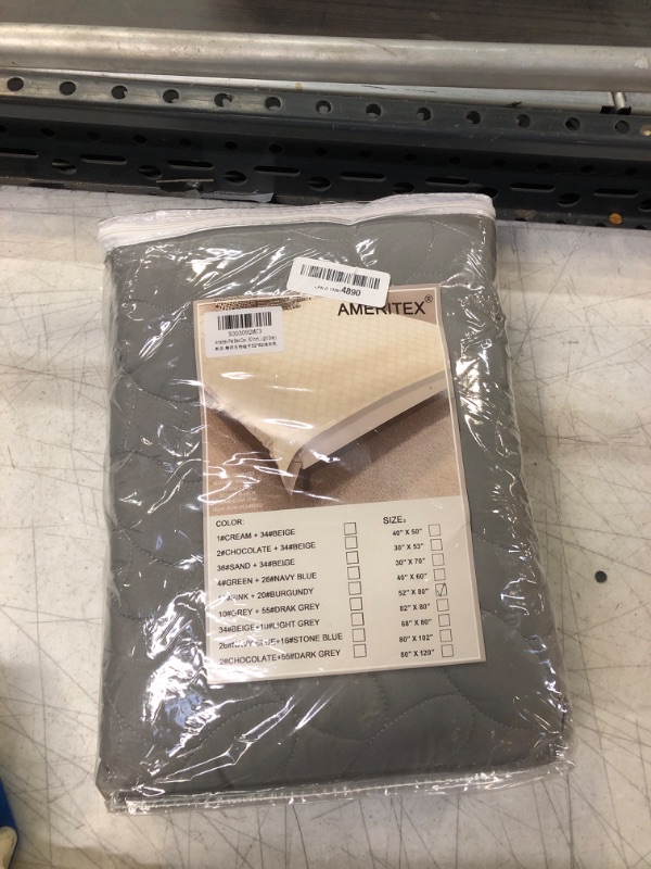 Photo 1 of Ameritex Pet Bed Cover Dog Bed Blanket for Sofa and Furniture Waterproof New Pattern Design (52x82 Inch, Light Grey)
