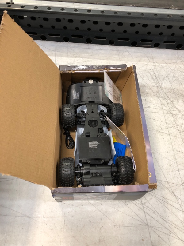 Photo 1 of EpochAir Remote Control Car - 2.4GHz High Speed , Offroad Hobby Rc Racing Car with Colorful Led Lights and Rechargeable Battery,Electric Toy Car Gift for 3 4 5 6 7 8 Year Old Boys Girls Kids Gray