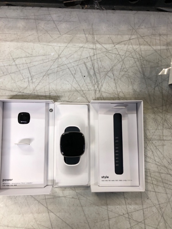 Photo 2 of Fitbit Sense Advanced Smartwatch with Tools for Heart Health, Stress Management & Skin Temperature Trends, Carbon/Graphite, One Size (S & L Bands Included)