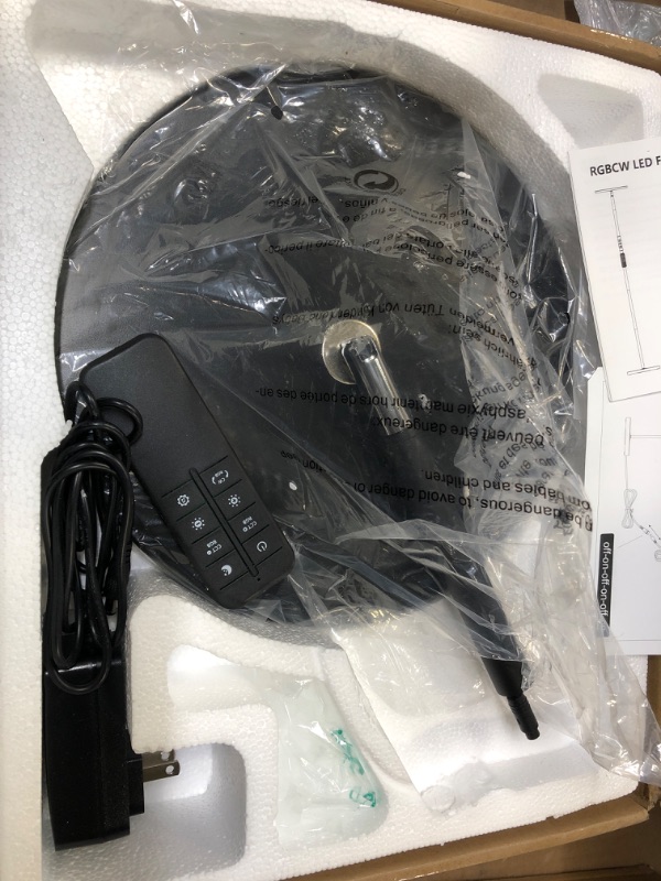 Photo 1 of Upgrade Bright LED Floor Lamp with Remote, Multicolor and White Light Torchiere Room Lamp 2700K-6500K Dimmer Modern Standing Lamp, Sync to Music RGB Color Changing Floor Light for Living Room Bedroom