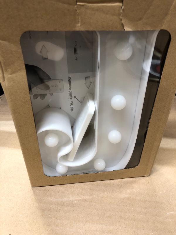 Photo 1 of Small LED Marquee Letter Lights Alphabet Light Up Sign With Timer Remote Control Dimmable for Wedding Home Party Bar Decoration - RC - J