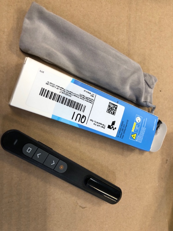 Photo 1 of QUI Presentation Clicker, Hyperlink Volume Control Wireless Presenter,PPT PowerPoint Clicker, RF 2.4GHz USB Presentation Remote Control PowerPoint Presentation Clicker for Keynote/PPT/Mac/PC