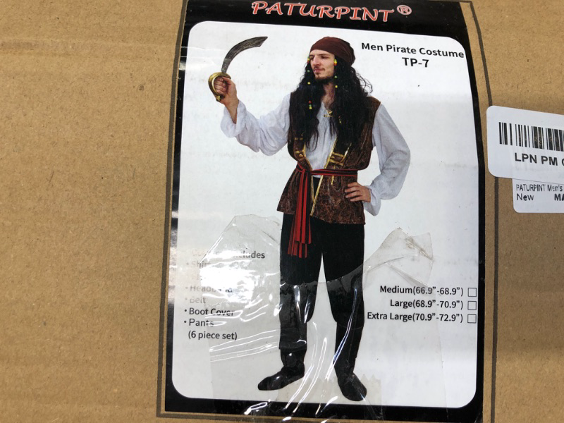 Photo 1 of  Adult Men Pirate Costume for Halloween 
