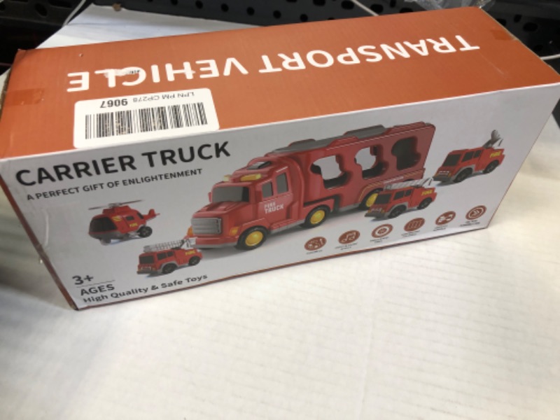 Photo 2 of Bennol Toddler Trucks Toys for Boys Age 1-3 3-5, 5 in 1 Fire Car Truck for Toddlers Boys Girls 1 2 3 4 5 6 Years Old, Toddler Boy Toys Christmas Birthday Gift Car Sets with Light Sound FIRE TRUCKS