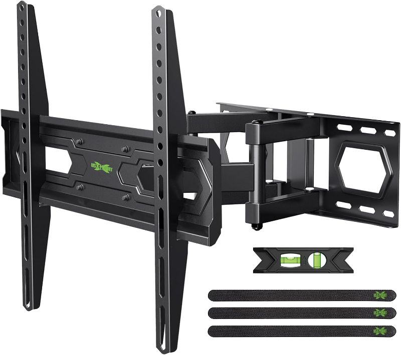 Photo 1 of  USX MOUNT UL Listed Full Motion TV Wall Mount for Most 32"-70" Flat Screen/LED/4K TVs, Swivel/Tilt TV Bracket with Articulating Dual Arms, Max VESA 400x400mm, Load 110lbs, for 16" Wood Stud

 