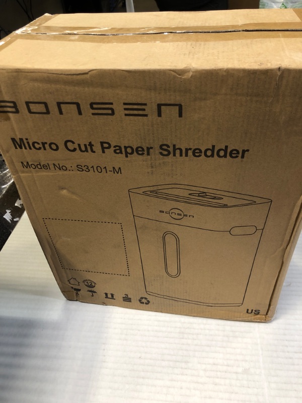 Photo 1 of  UESUDE Micro Cut Paper Shredder Model No.: S3101-M
