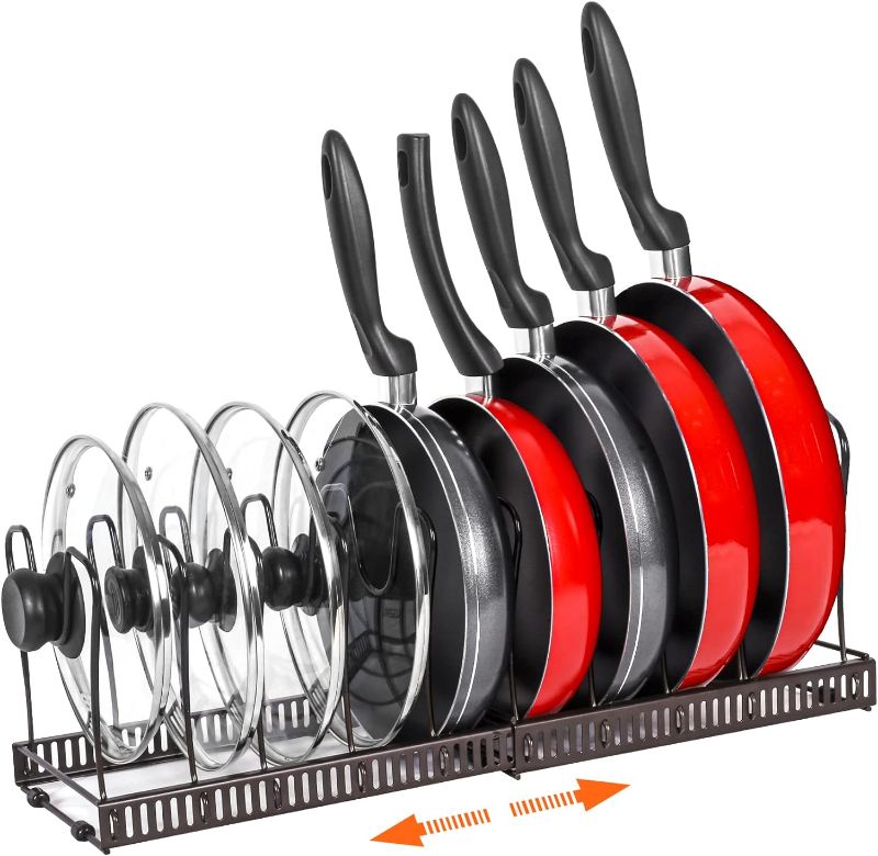 Photo 1 of  Pot Rack -Expandable Pan Organizer for Cabinet, 