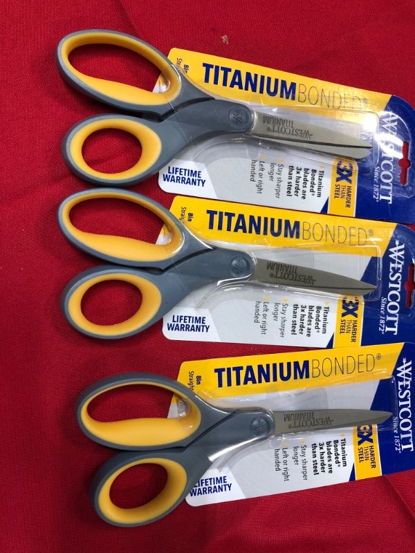 Photo 1 of 3pcs---Titanium Bonded 8 Inch Scissors