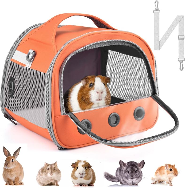 Photo 1 of 
Bissap Guinea Pig Carrier Bag, Portable Small Animal Carrier Pouch for Hamster Chinchilla Rabbit Gerbil Hedgehog Sugar Glider Outgoing Travel Carrying Case...