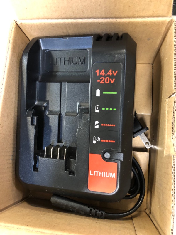 Photo 2 of PCC692L PCC691L 20V MAX Battery Quick Charger Replacement for Lithium Ion Battery PCC680L PCC681L PCC682L PCC685L PCC685LP PCC601 PCC699L PCC600 PCC640 LBXR20 LBXR2020 LB2X4020 LB2X4020-OPE