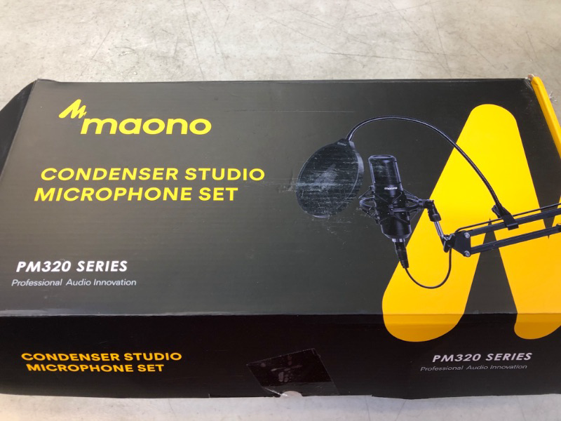 Photo 2 of 
MAONO XLR Condenser Microphone, Professional Cardioid Studio Recording Mic for Streaming, Podcasting, Singing, Voice-Over, Vocal, Home-Studio, YouTube, Skype, Twitch (PM320S)