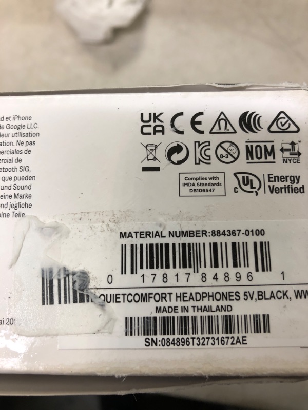 Photo 3 of NEW Bose QuietComfort Wireless Noise Cancelling Headphones, Bluetooth Over Ear Headphones with Up To 24 Hours of Battery Life, Black