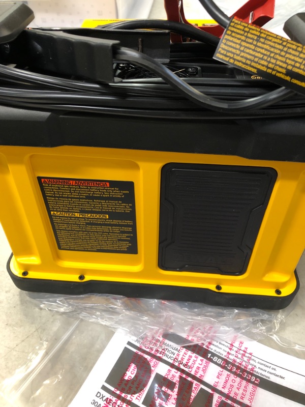 Photo 2 of DEWALT DXAEC100 DXAEC100 Professional 30-Amp Battery Charger and 3-Amp Maintainer with 100-Amp Engine Start, Yellow