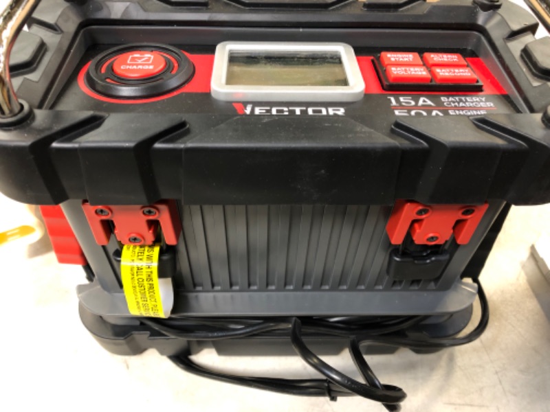 Photo 2 of Vector 15 Amp Automatic 12V Battery Charger with 50 Amp Engine Start and Alternator Check